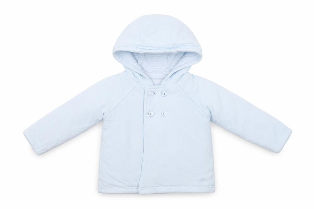 French Connection Baby Blue Striped  Overcoat Coatigan Size 6-9 Months