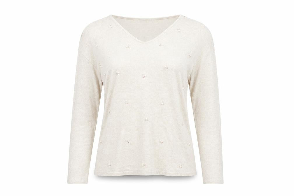 Front view of George women’s beige jumper, size M