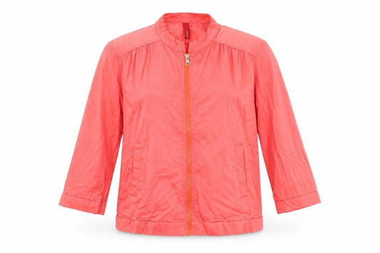 Front view of Vero Moda women’s orange jacket, size M