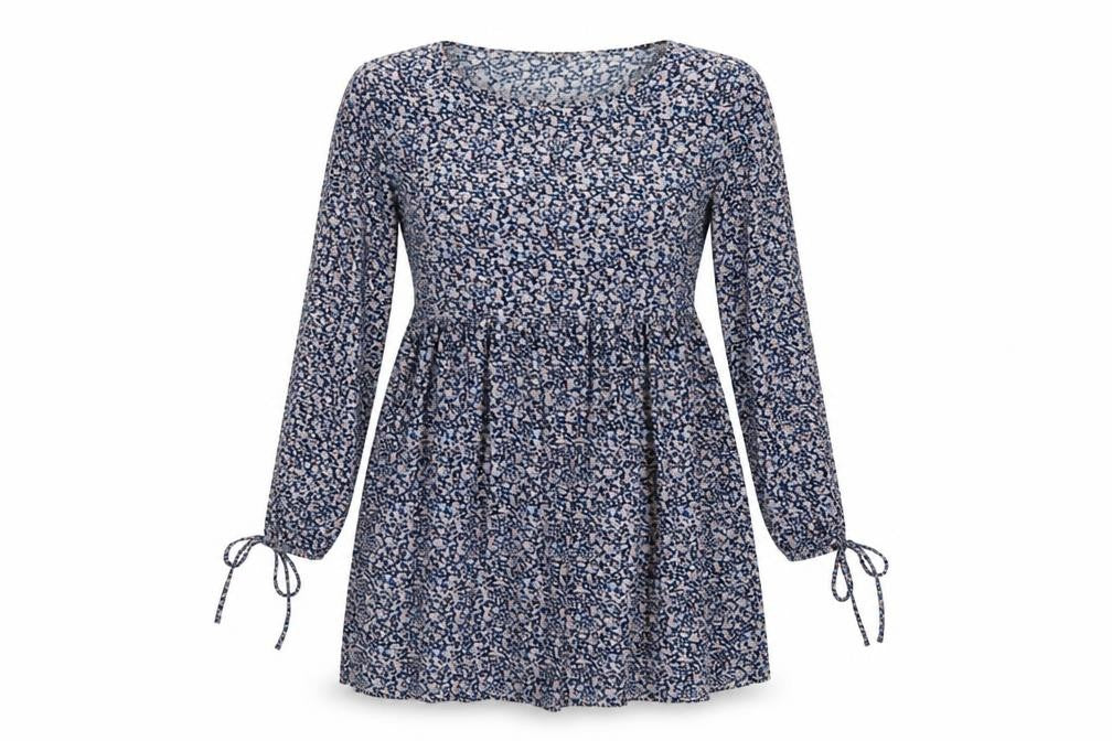 Front view of Wednesday Girl women’s blue shift, size S