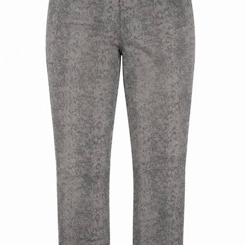 Tchibo Womens Grey Animal Print  Straight Jeans Size 12 L29 in