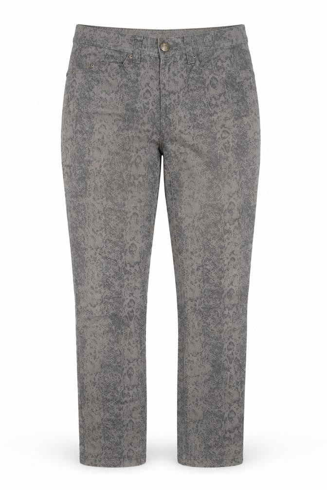 Tchibo Womens Grey Animal Print  Straight Jeans Size 12 L29 in