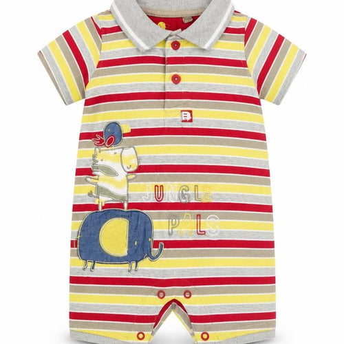 TU Baby Multicoloured Striped  Babygrow One-Piece Size 3-6 Months