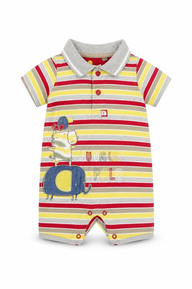 TU Baby Multicoloured Striped  Babygrow One-Piece Size 3-6 Months