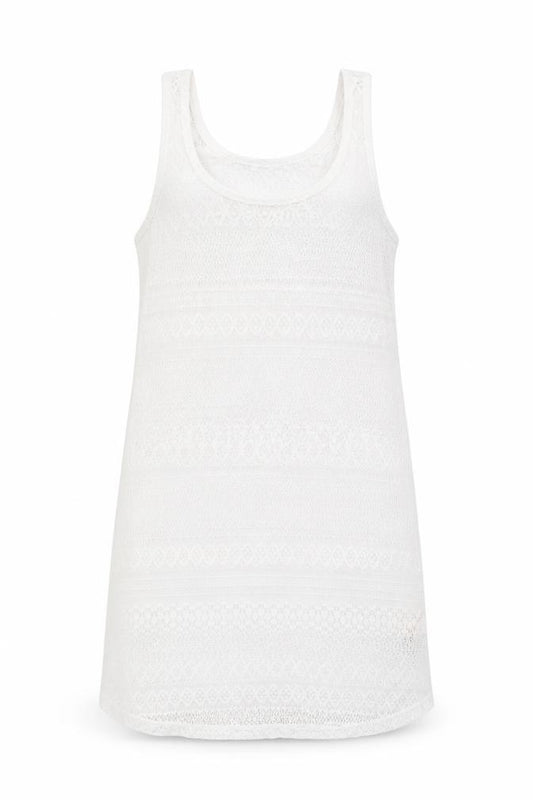 Front view of Atmosphere women’s white kaftan, size S