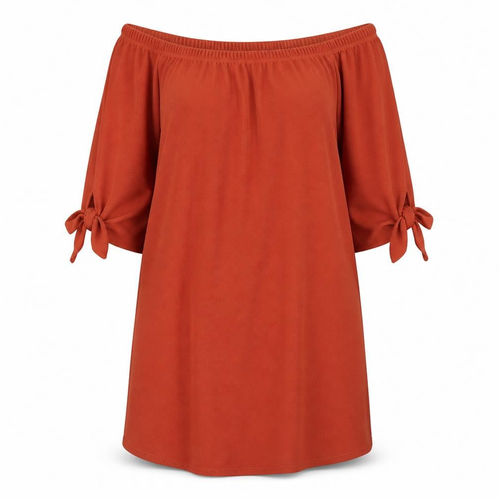 Front view of New Look women’s brown a-line, size UK 8