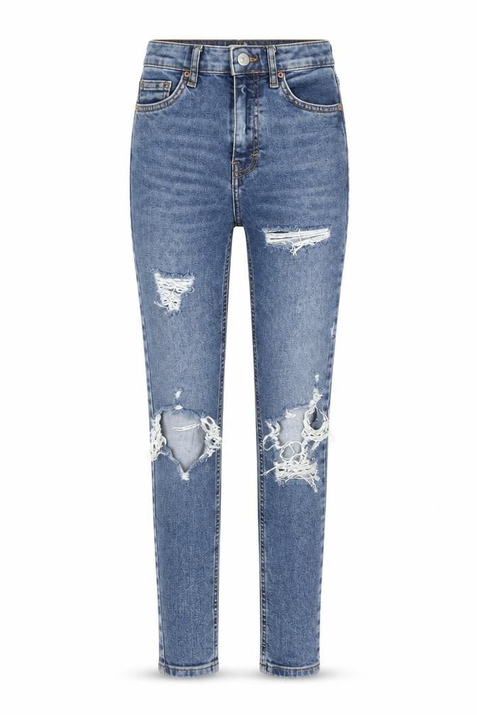 Topshop Womens Blue  Denim Skinny Jeans Size 24 in L30 in