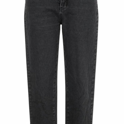 SheIn Womens Black  Denim Straight Jeans Size M L27 in