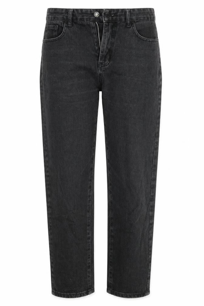 SheIn Womens Black  Denim Straight Jeans Size M L27 in