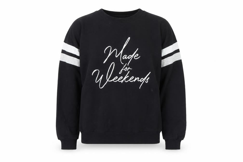 Front view of Marks & Spencer girls’ black jumper, size 13, years