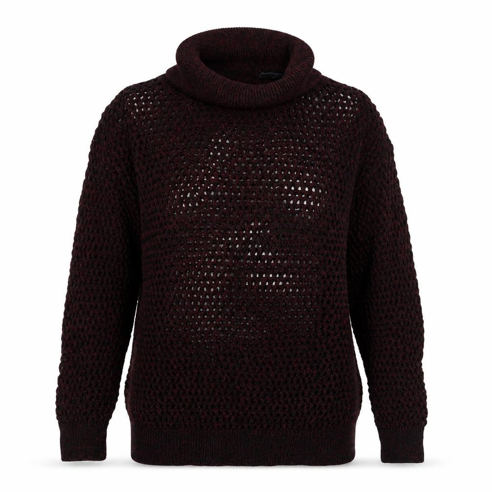 Front view of Matalan women’s purple knit jumper, size M