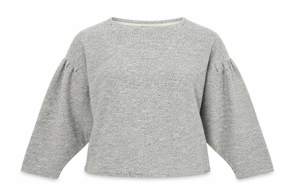 Front view of New Look women’s grey jersey jumper, size S