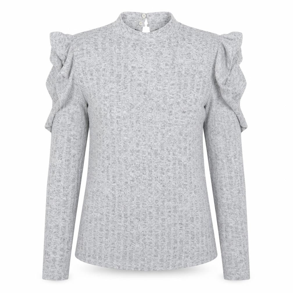 COTTON CLUB Womens Grey  Knit Pullover Jumper Size M