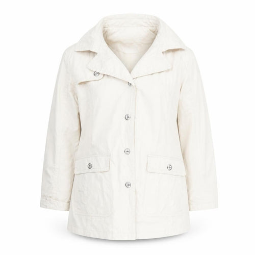 Betty Kay Womens Beige Polka Dot  Rain Coat Coat Size 14