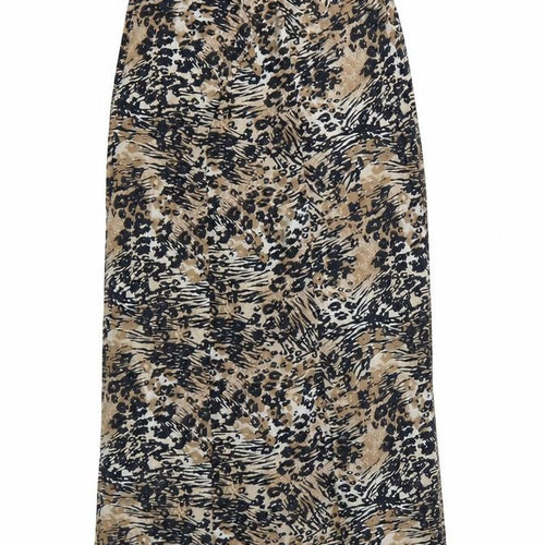 George Womens Brown Animal Print  Fit & Flare  Size 10