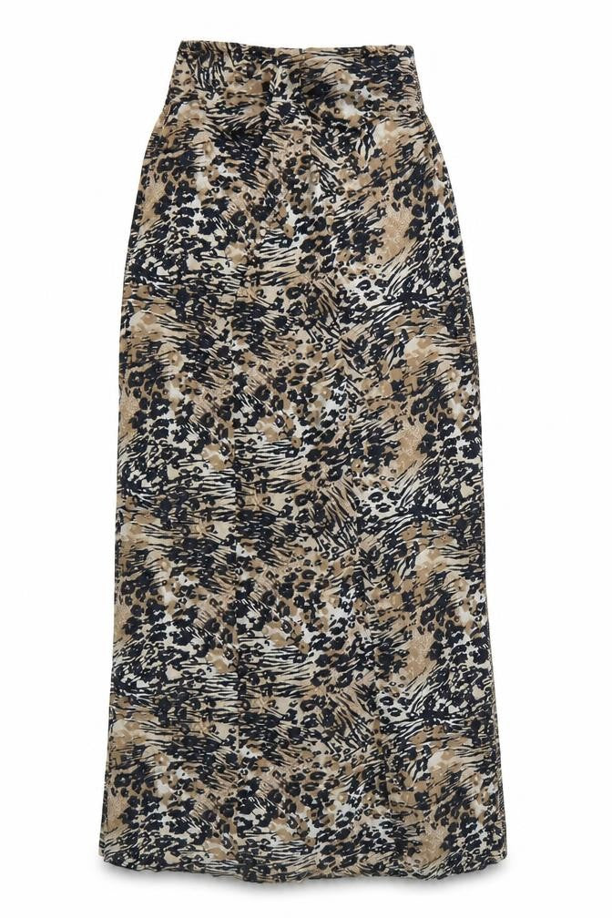 George Womens Brown Animal Print  Fit & Flare  Size 10