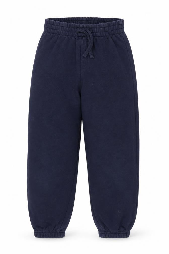Front view of Tu girls’ blue jogger trousers, size 9, months - pe kit