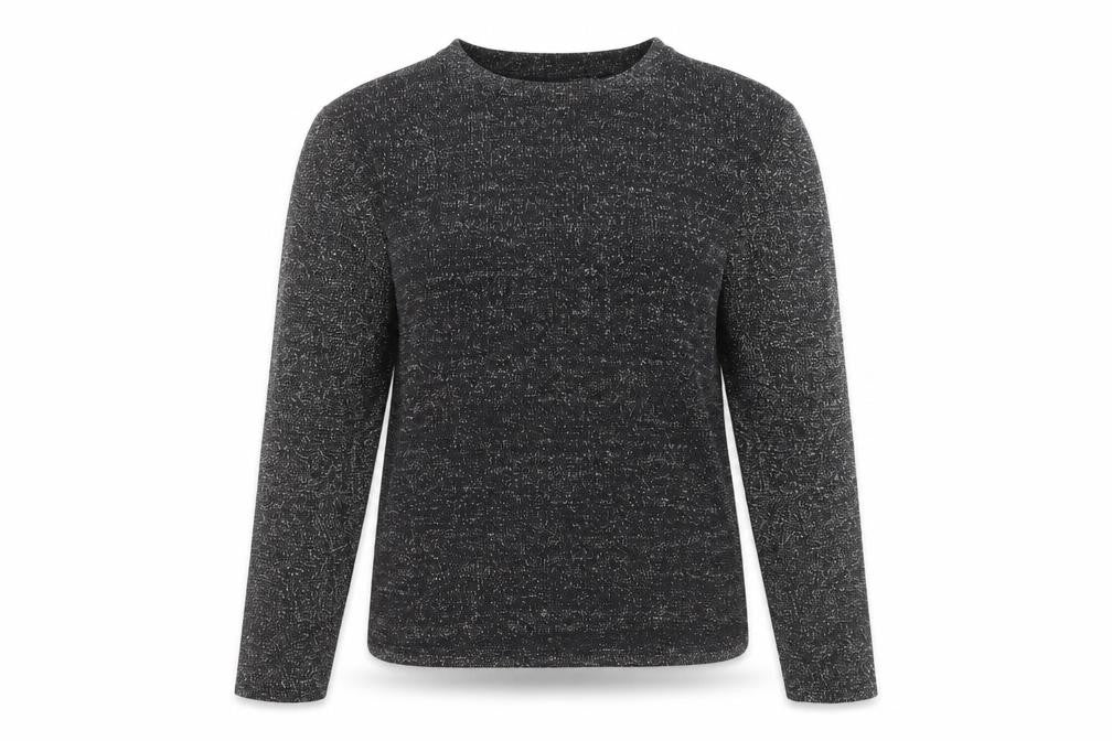 Front view of Divided by H&M women’s black jumper, size S, - glittery