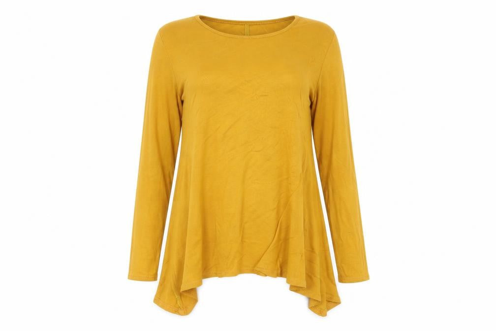 Boohoo Womens Yellow   Basic T-Shirt Size 14