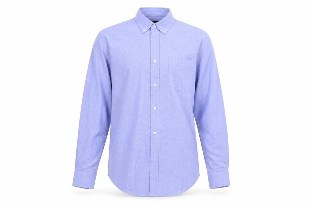 Avenue Mens Blue    Button-Up Size 15.5