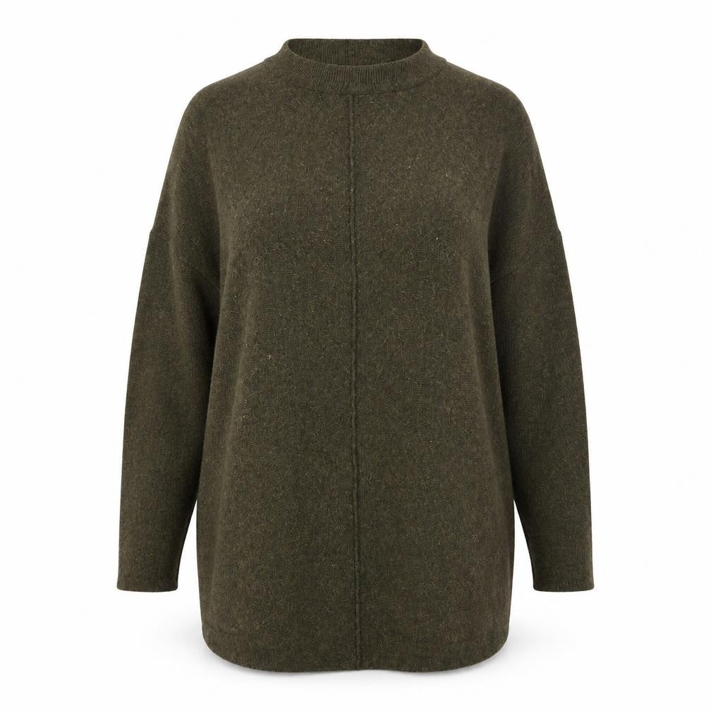 Front view of Primark women’s green jumper, size UK 6