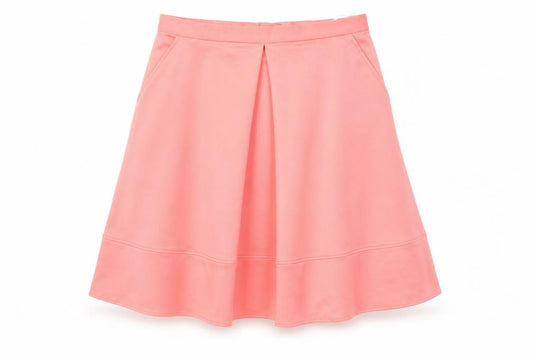 Front view of Atmosphere women’s pink maxi skirt, size UK 12