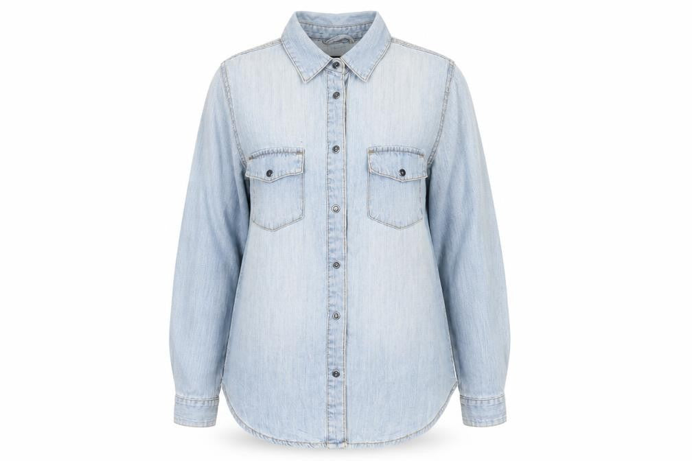 Yes Yes Womens Blue   Basic Button-Up Size 10