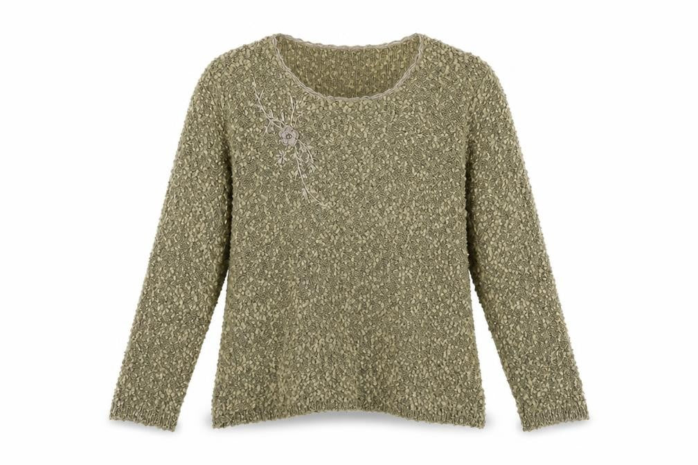 ALEXARA Womens Green   Pullover Jumper Size M