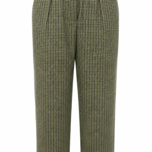 SLIMMA  Womens Green Check  Trousers  Size 16 L27 in