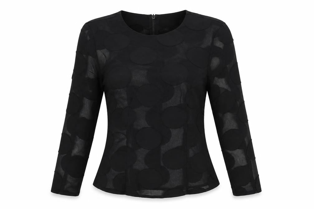 H&M  Womens Black   Basic Blouse Size 6