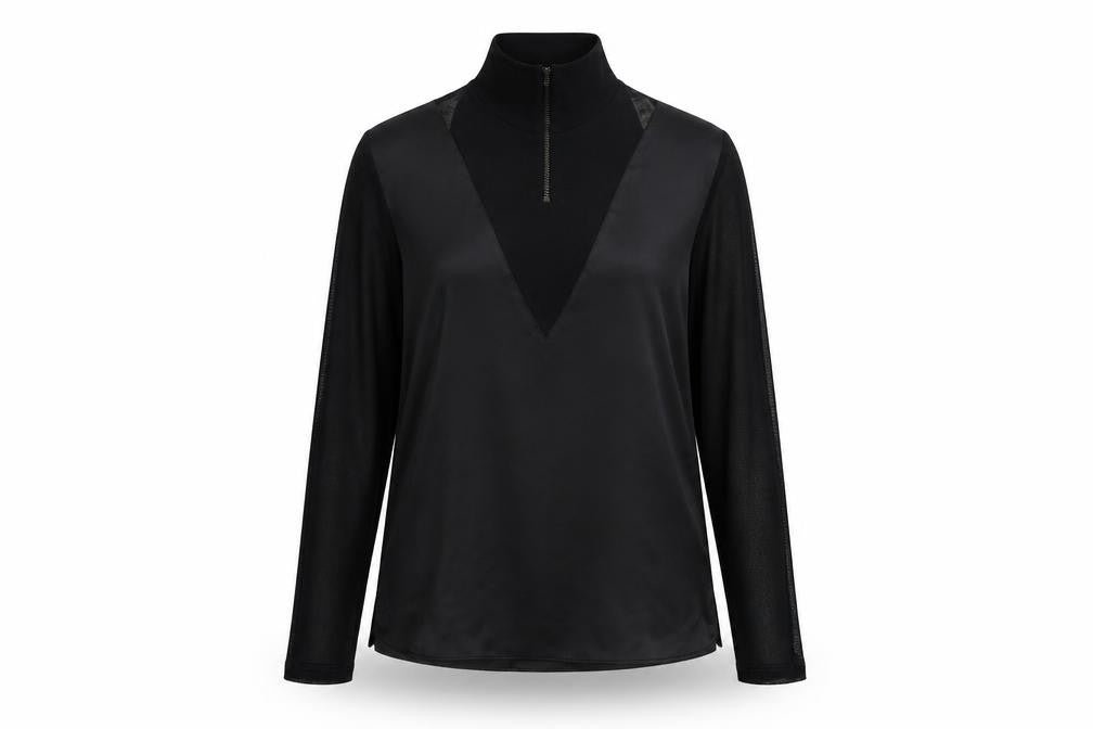 Front view of River Island women’s black jumper, size UK 10