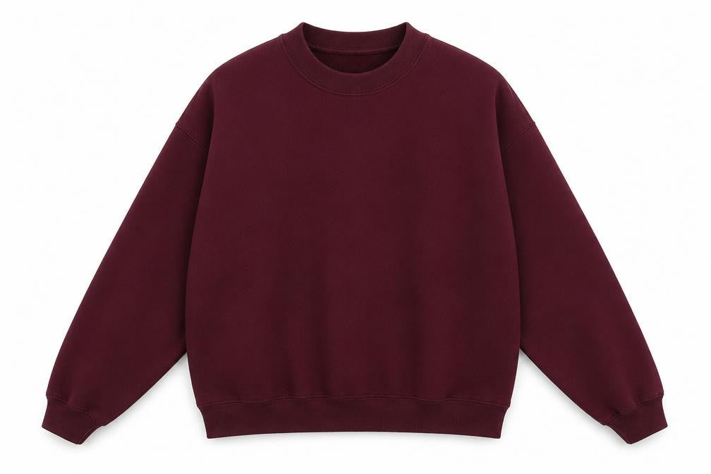 Front view of Topshop men’s purple jumper, size M