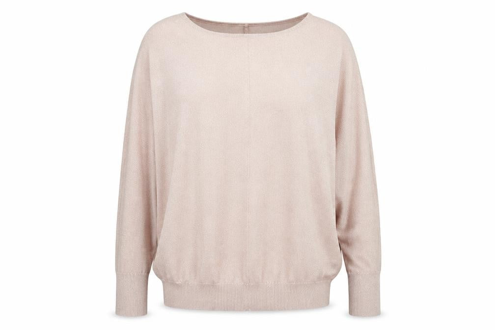 Front view of F&F women’s pink jumper, size UK 18