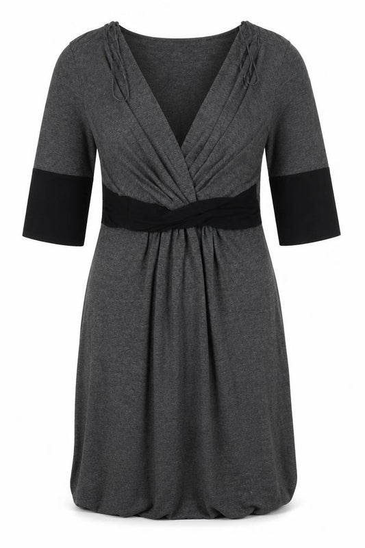 Front view of Blooming Marvellous women’s grey a-line, size UK 10