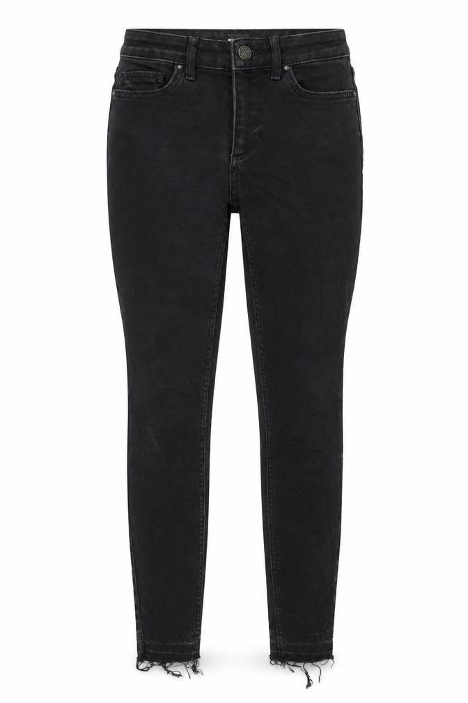 Front view of Only women’s black skinny jeans, size UK 8, 30-inch leg