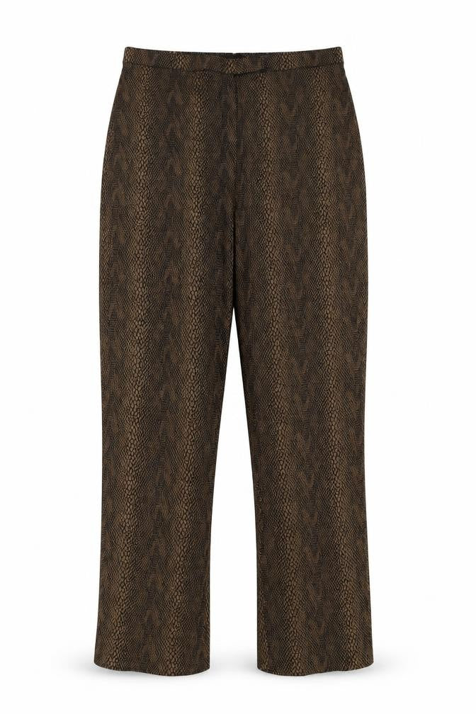 KappAhl Womens Brown Polka Dot  Trousers  Size 14 L30 in