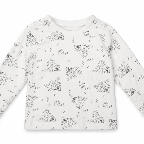 Lupilu Baby White Animal Print  Basic Casual Size 12-18 Months  - Bird print