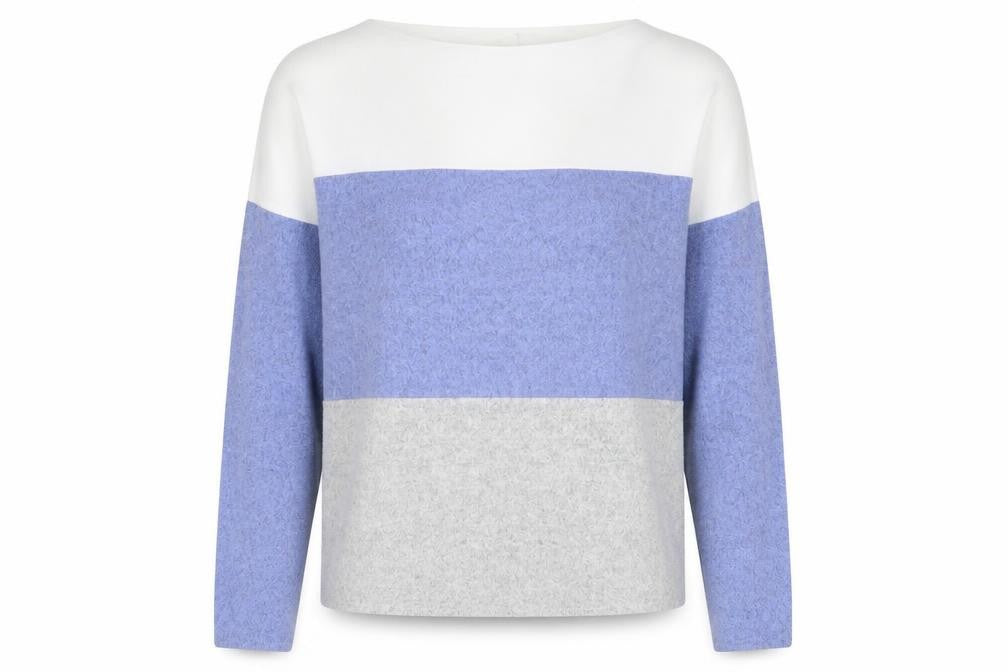 Front view of Preworn women’s multicoloured jumper, size UK 12