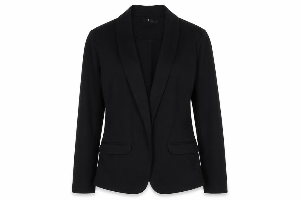 Front view of Very women’s black jacket sport coat, size UK 8
