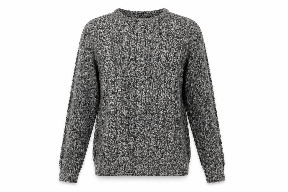 Front view of Rivington women’s grey jumper, size M
