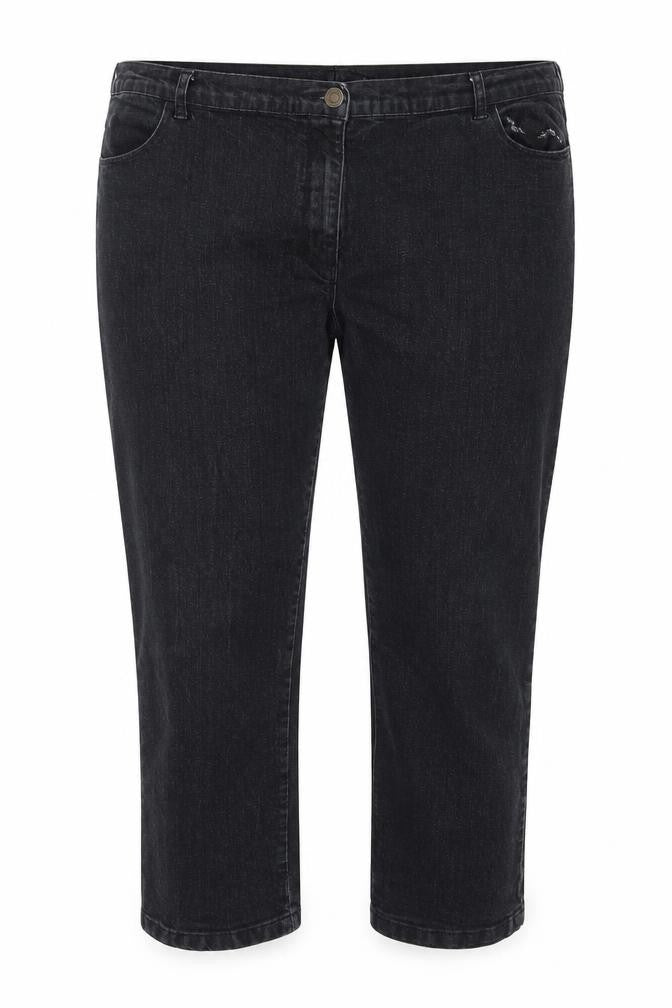 Preworn Womens Black   Capri Jeans Size 44 in L24 in