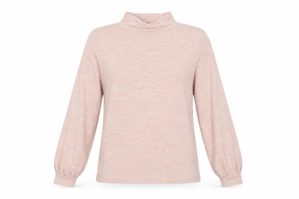 Front view of Gap women’s pink jumper, size S