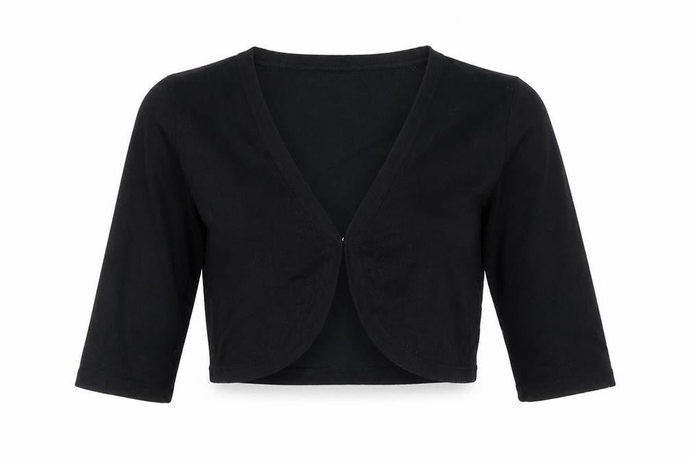 Front view of Wallis women’s black cardigan jumper, size M