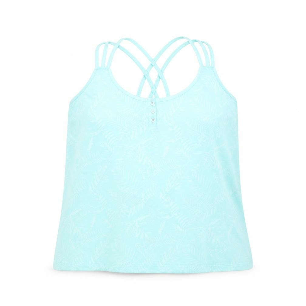 Front view of South women’s blue basic t-shirt, size UK 18