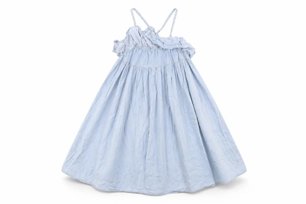 Front view of Next girls’ blue a-line, size 8, years