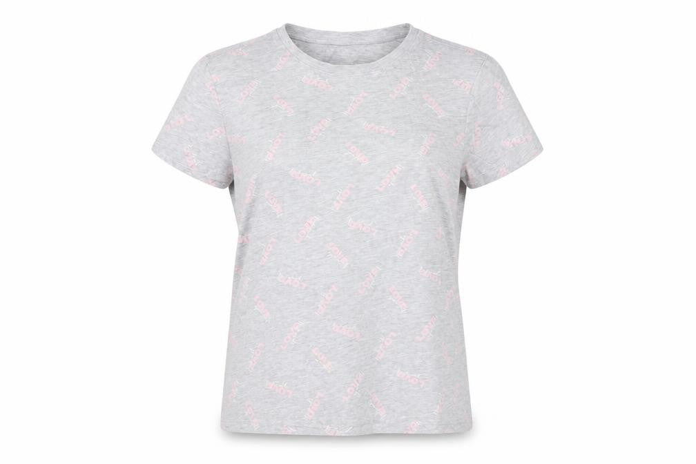 Front view of Primark women’s grey pyjama top, size M