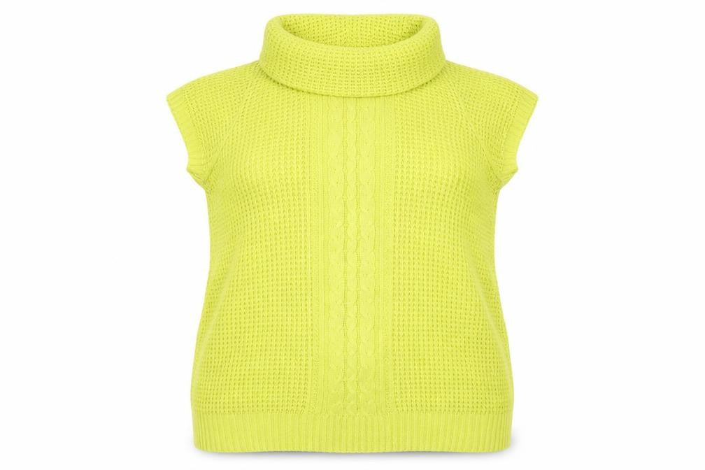 Front view of George women’s green jumper, size UK 20