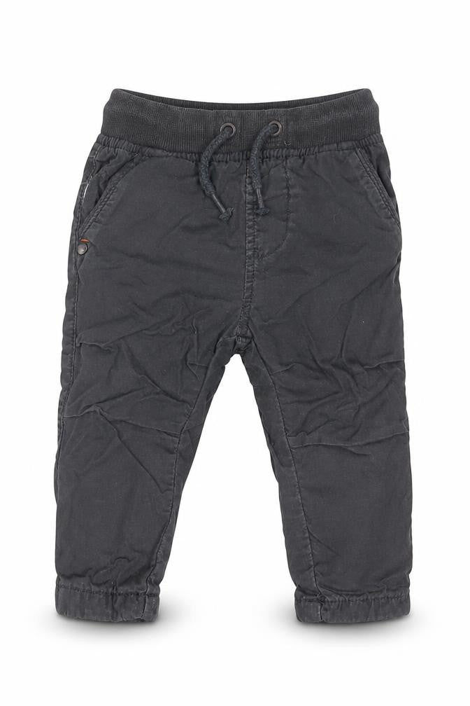 Front view of Next Baby Grey Track Pants Trousers, size 3-6, Months