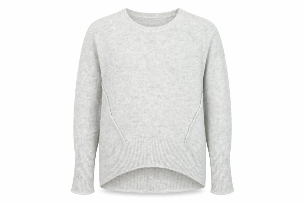 Front view of H&M men’s grey jumper, size L