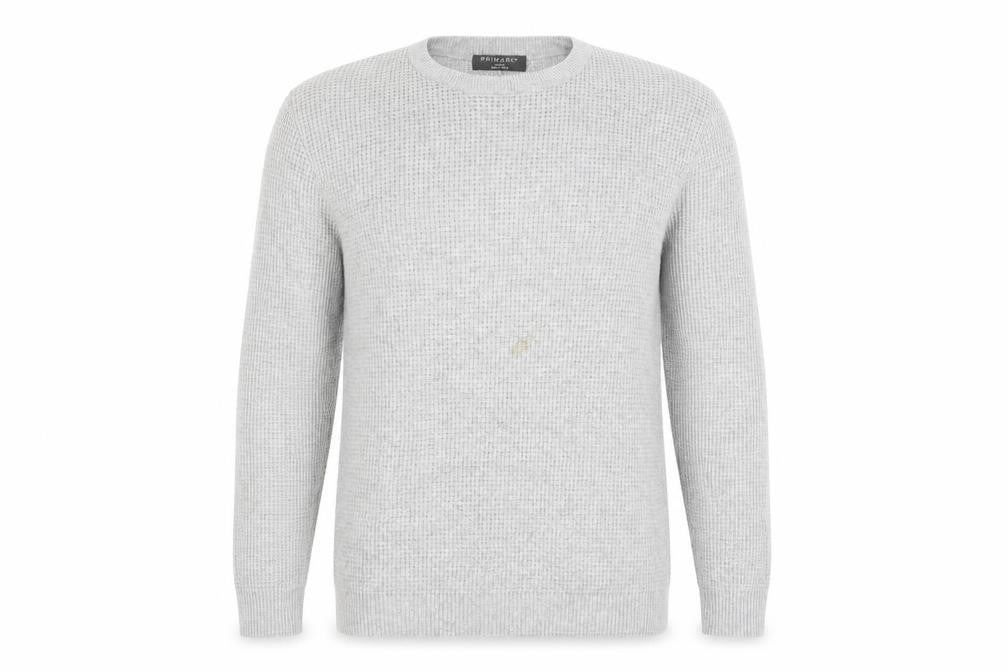 Front view of Primark men’s grey jumper, size L
